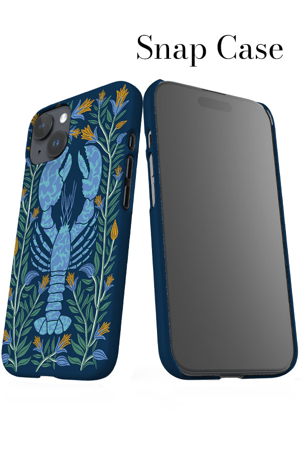 Floral Lobster iPhone Snap Phone Case (Navy) | Harper & Blake