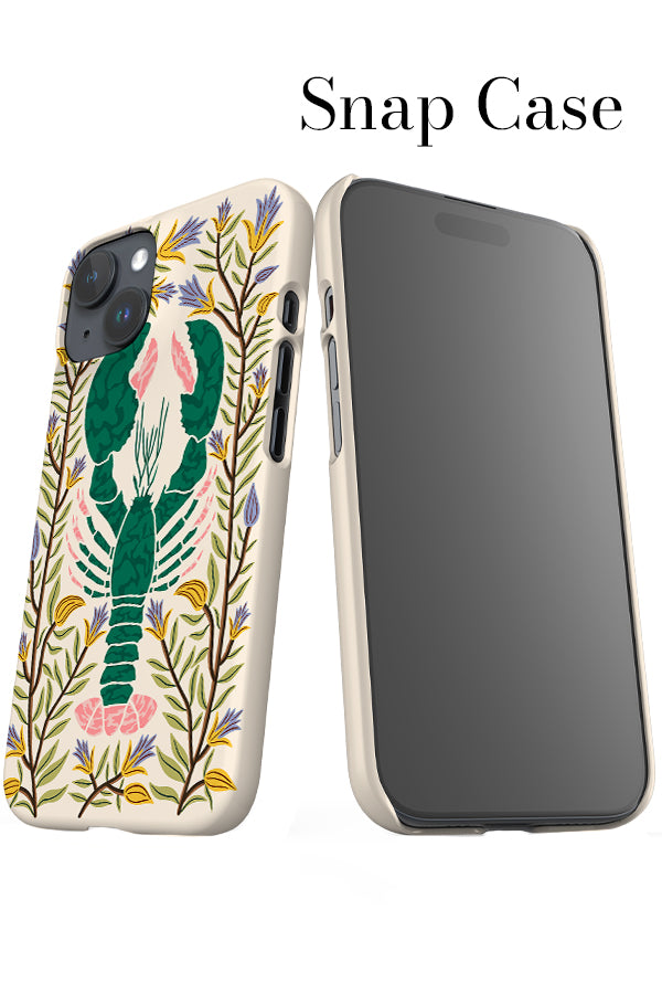Floral Lobster iPhone Snap Phone Case (Off-White) | Harper & Blake