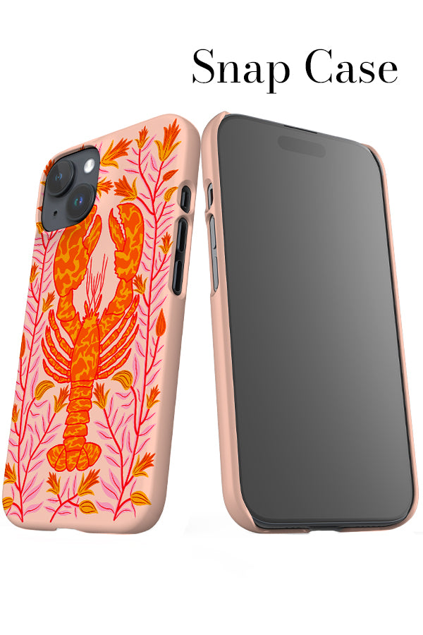 Floral Lobster iPhone Snap Phone Case (Peach Pink) | Harper & Blake