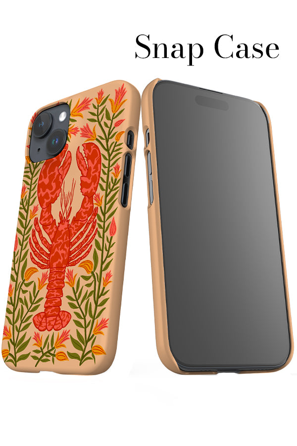 Floral Lobster iPhone Snap Phone Case (Peach) | Harper & Blake