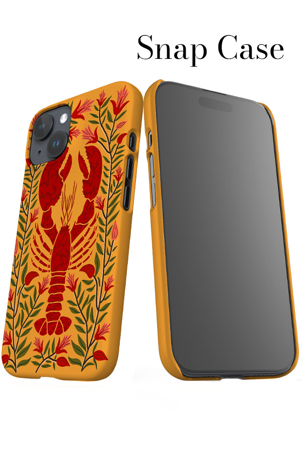 Floral Lobster iPhone Snap Phone Case (Yellow) | Harper & Blake
