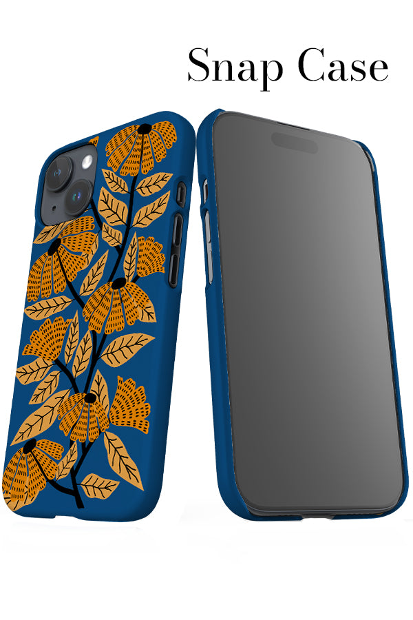 Florals iPhone Snap Phone Case (Blue Yellow) | Harper & Blake