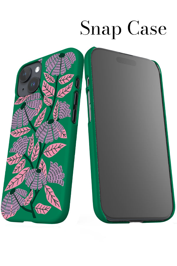 Florals iPhone Snap Phone Case (Green) | Harper & Blake