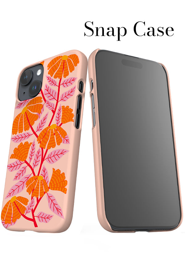 Florals iPhone Snap Phone Case (Peach & Pinks) | Harper & Blake