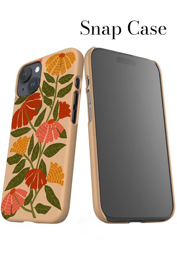 Florals iPhone Snap Phone Case (Peach) | Harper & Blake