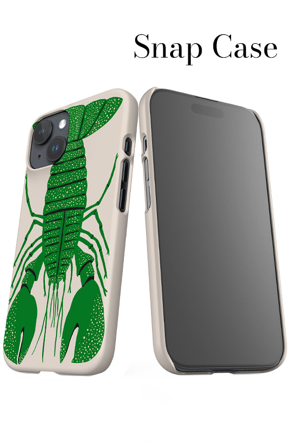 Lobster Placement iPhone Snap Phone Case (Beige Green) | Harper & Blake