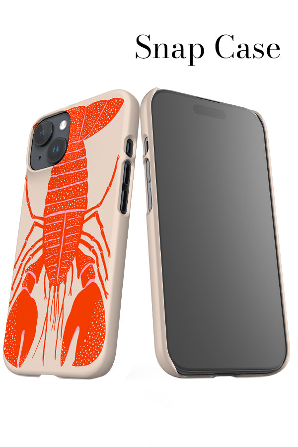 Lobster Placement iPhone Snap Phone Case (Beige) | Harper & Blake