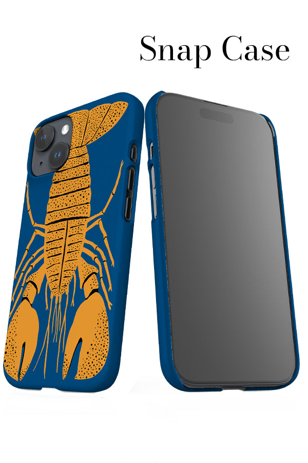 Lobster Placement iPhone Snap Phone Case (Blue Yellow) | Harper & Blake