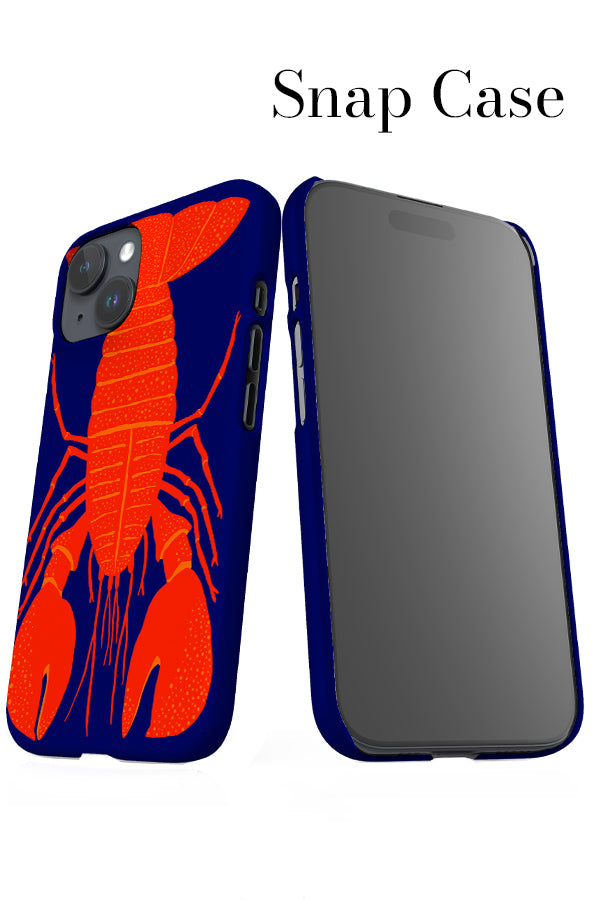Lobster Placement iPhone Snap Phone Case (Dark Blue) | Harper & Blake