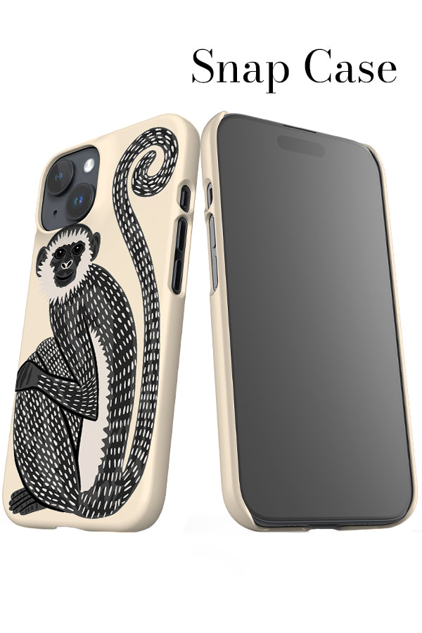 Monkey iPhone Snap Phone Case (Black & White) | Harper & Blake