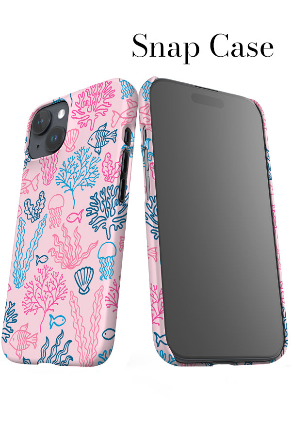 Ocean Coral Reef iPhone Snap Phone Case (Pink Blue) | Harper & Blake
