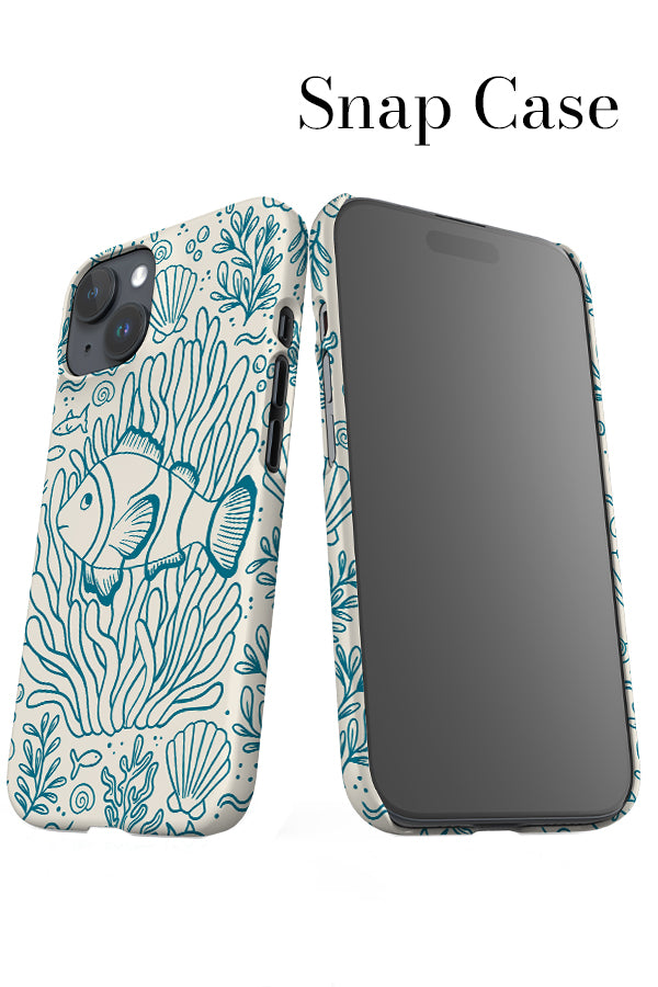 Clownfish iPhone Snap Phone Case (Beige Blue) | Harper & Blake