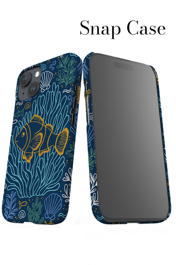 Clownfish iPhone Snap Phone Case (Navy Multi) | Harper & Blake