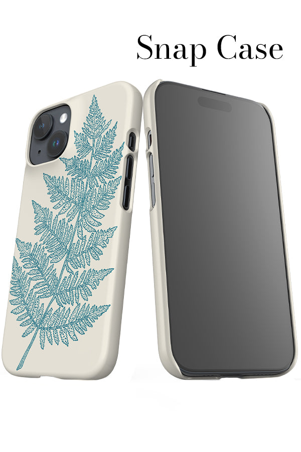 Placement Fern iPhone Snap Phone Case (Beige Blue) | Harper & Blake