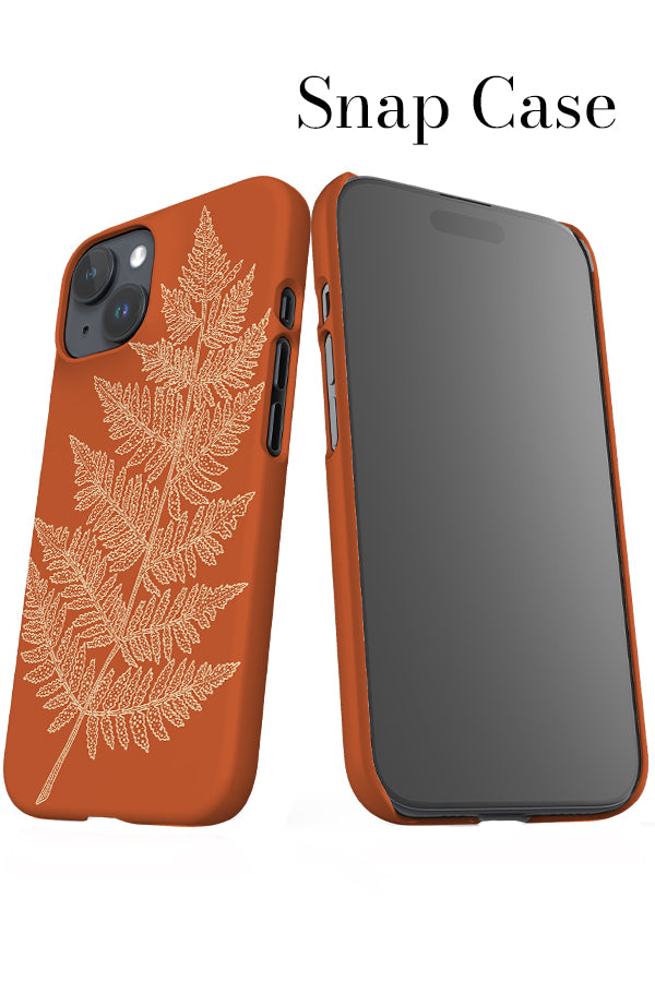 Placement Fern iPhone Snap Phone Case (Burnt Orange Beige) | Harper & Blake