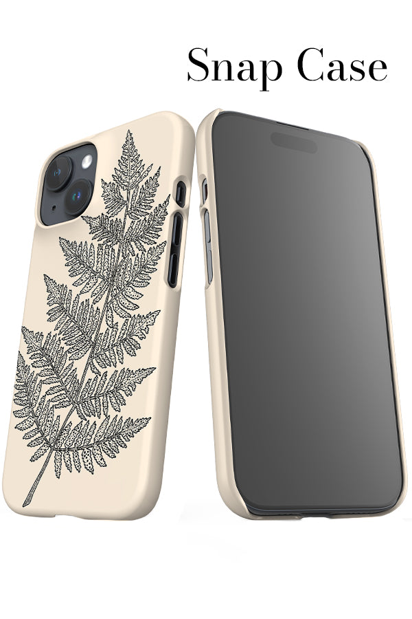 Placement Fern iPhone Snap Phone Case (White) | Harper & Blake