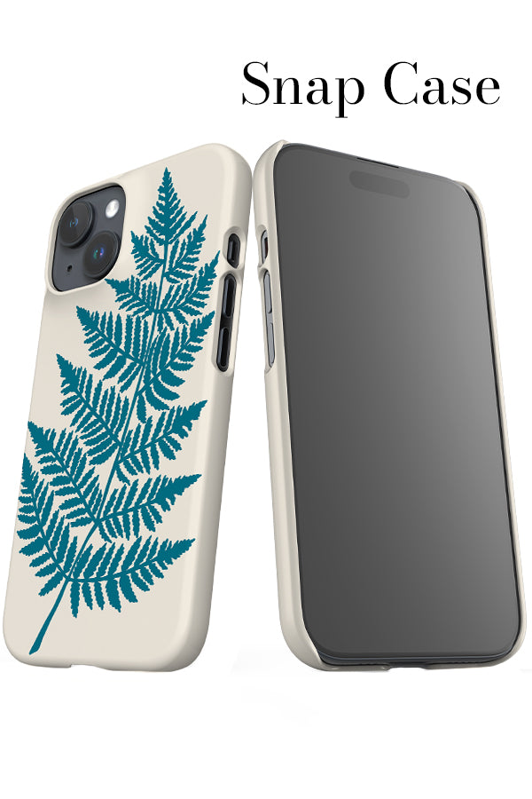 Placement Fern Bold iPhone Snap Phone Case (Beige Blue) | Harper & Blake