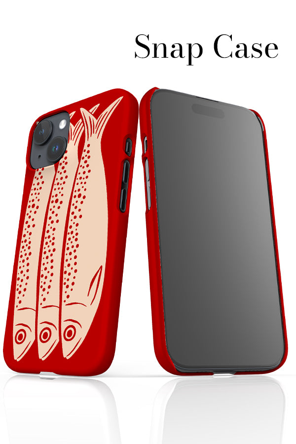 Sardines iPhone Phone Case (Red) | Harper & Blake