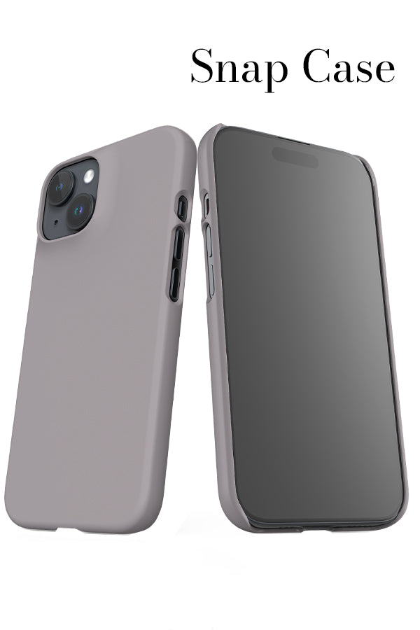 Still Tone Block Colour iPhone Phone Snap Case (Dusty Lavender) | Harper & Blake