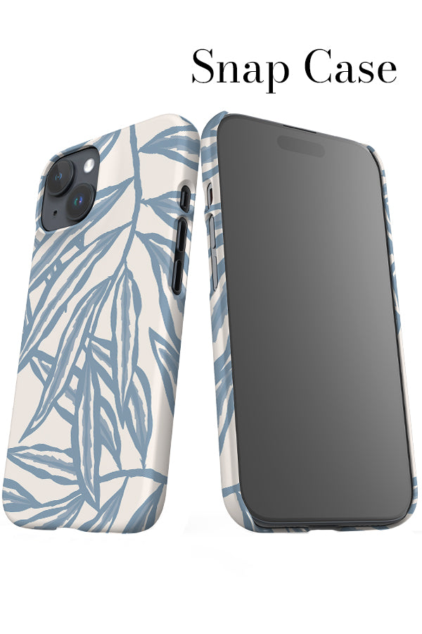The Willow Tree iPhone Snap Phone Case (Ivory Dusty Blue) | Harper & Blake
