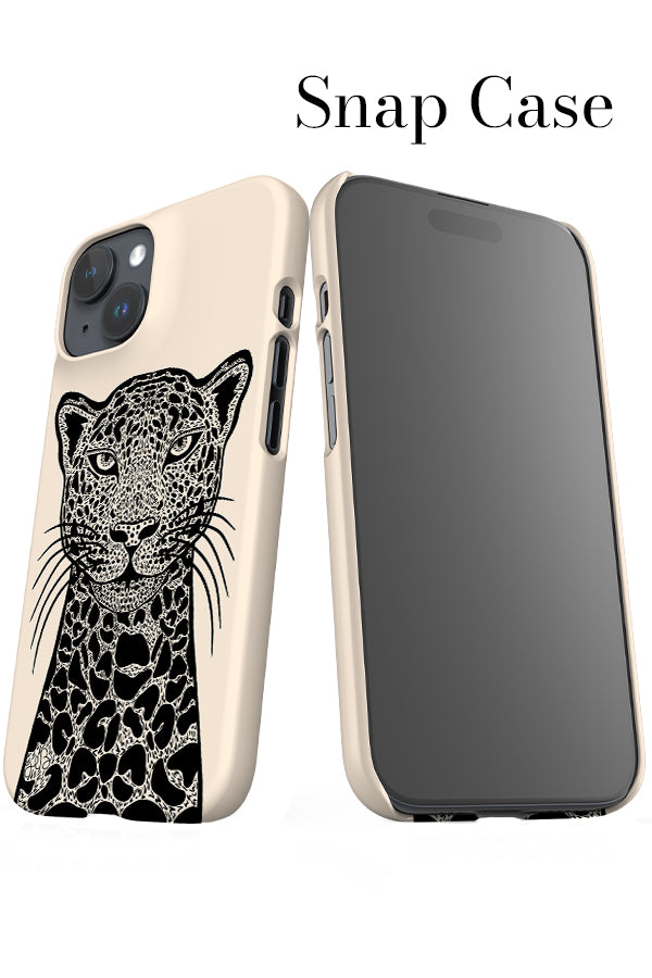 Two Tone Cheetah iPhone Snap Phone Case (Black & White) | Harper & Blake
