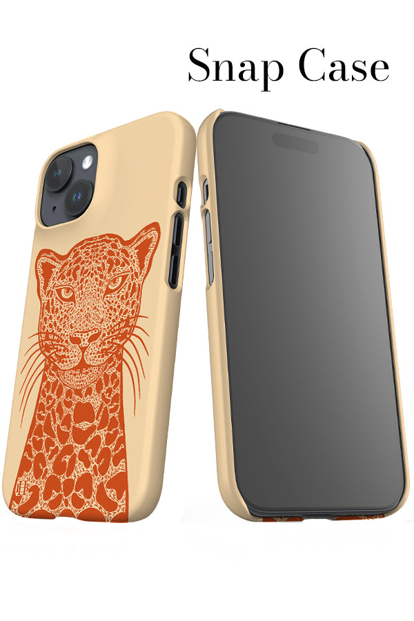 Two Tone Cheetah iPhone Snap Phone Case (Burnt Orange Beige) | Harper & Blake
