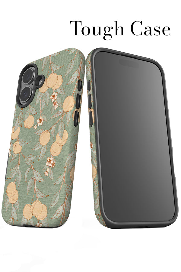 Vintage Peaches By Cecilia Mok Tough Phone Case (Green) | Harper & Blake