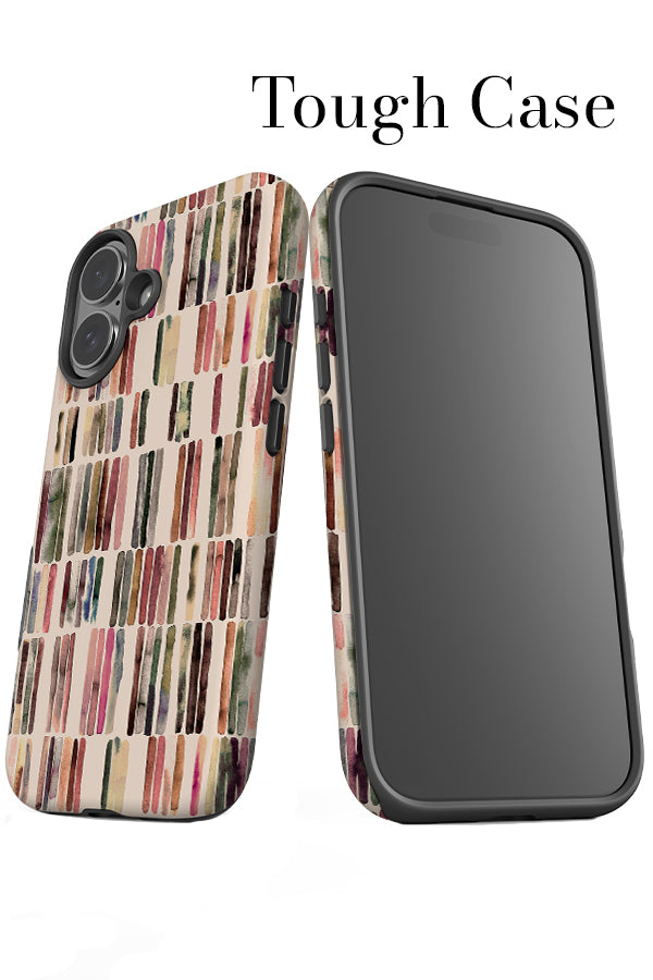 Watercolour Natural Stripes By Ninola Design Tough Phone Case (Beige) | Harper & Blake