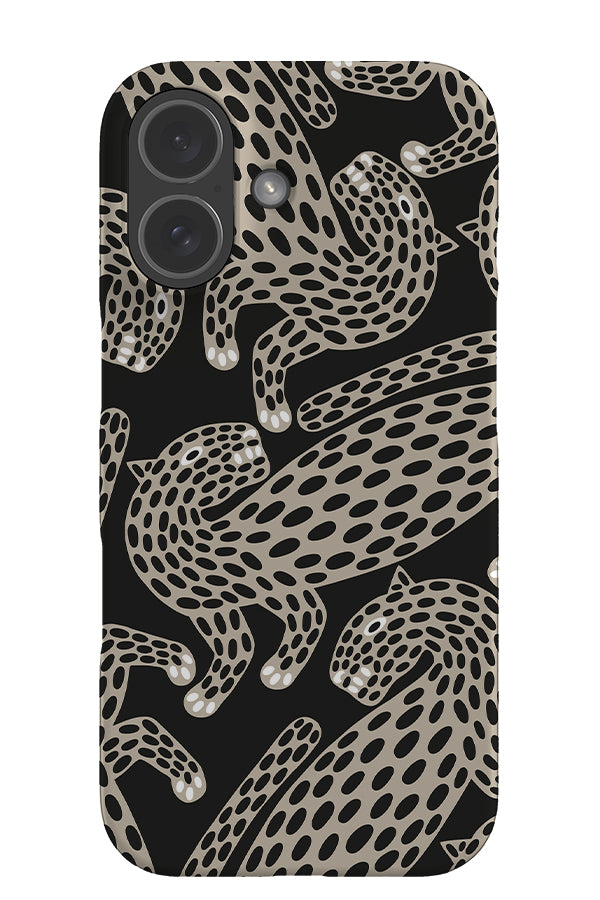 Abstract Leopard Scatter Snap Phone Case (Black & White) | Harper & Blake