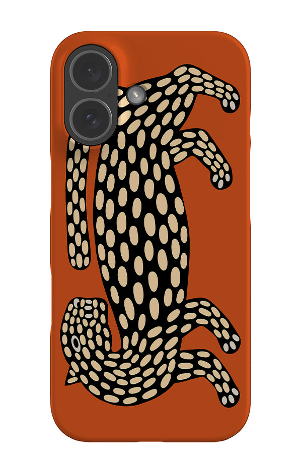 Abstract Leopard Snap Phone Case (Burnt Orange) | Harper & Blake