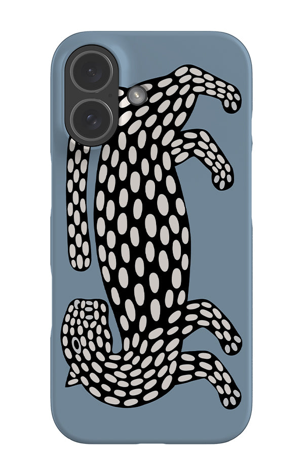Abstract Leopard Snap Phone Case (Dusty Blue) | Harper & Blake