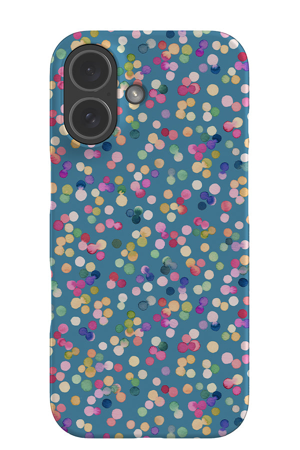 Geometric Confetti Dots By Ninola Design Snap Phone Case (Blue) | Harper & Blake