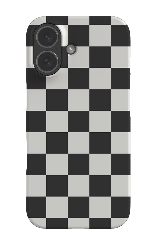 Still Check Snap Phone Case (Charcoal Stone) | Harper & Blake