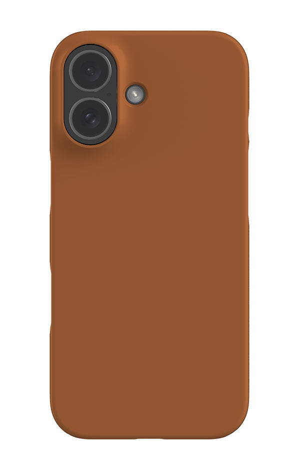 Still Tone Solid Colour Snap Phone Case (Burnt Terracotta) | Harper & Blake