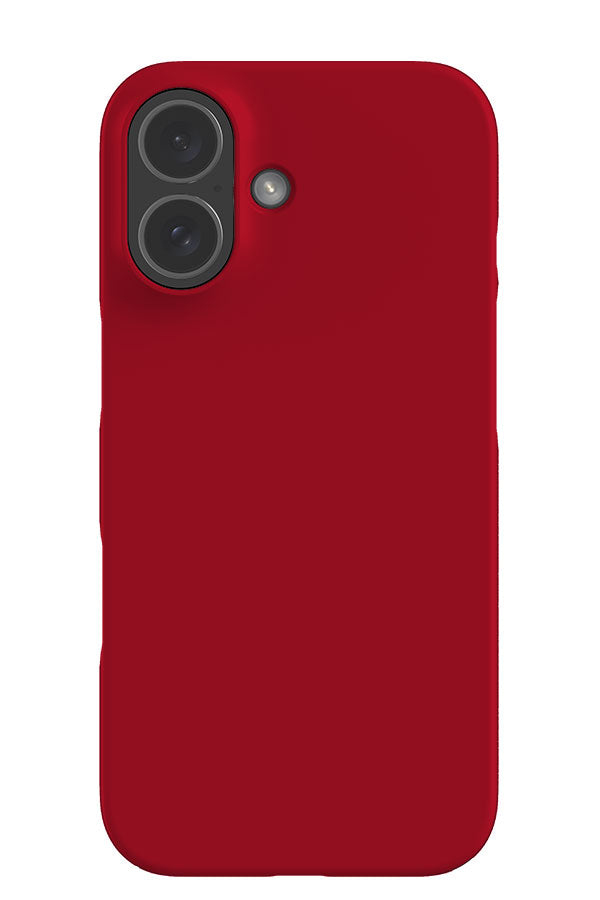 Still Tone Solid Colour Snap Phone Case (Cherry Red) | Harper & Blake