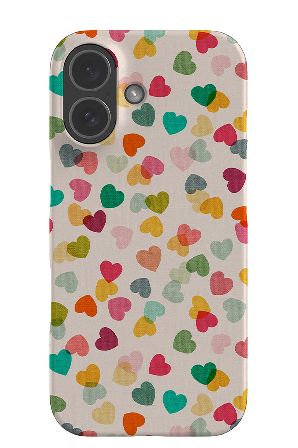 Heart Confetti By Cecilia Mok Snap Phone Case (Colourful) | Harper & Blake