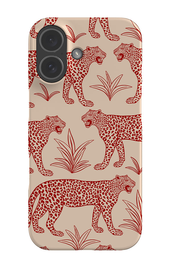 Leopard Scatter Snap Phone Case (Red) | Harper & Blake