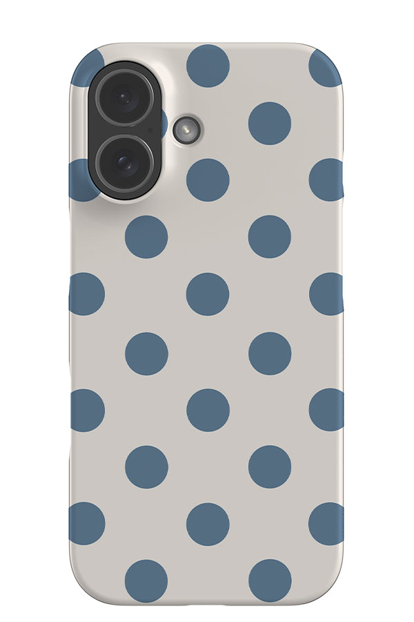 Soft Dots Snap Phone Case (Ivory Dusty Blue) | Harper & Blake