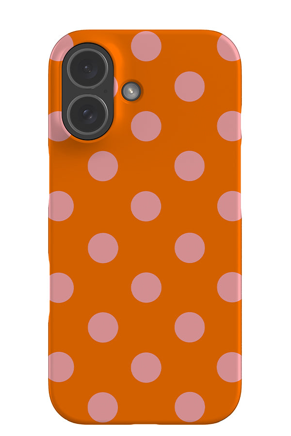 Soft Dots Snap Phone Case (Orange Pink) | Harper & Blake
