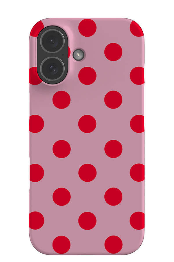 Soft Dots Snap Phone Case (Pink Red) | Harper & Blake