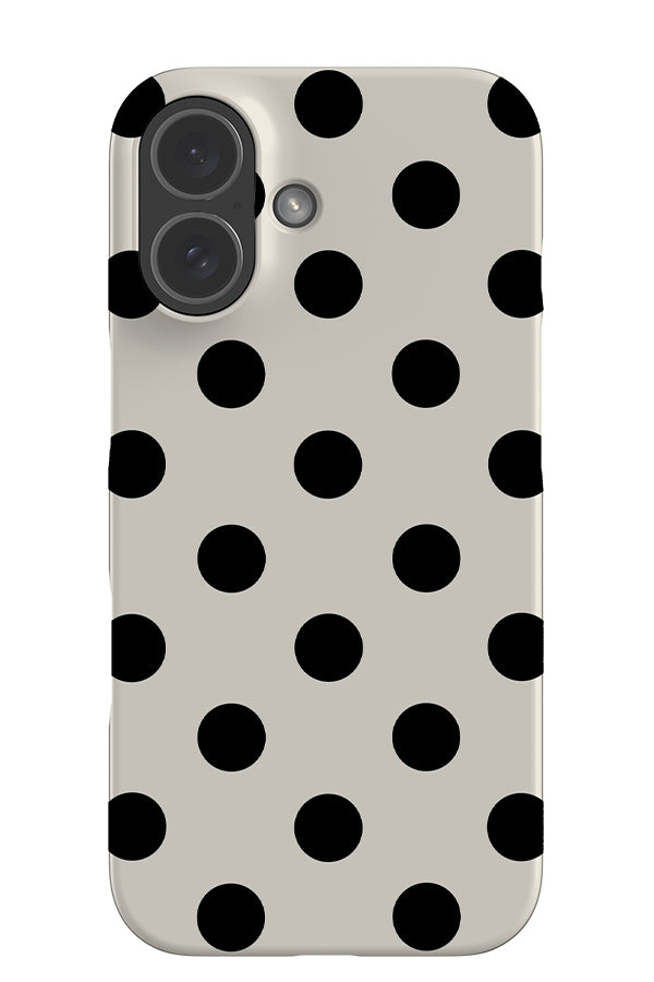 Soft Dots Snap Phone Case (White) | Harper & Blake