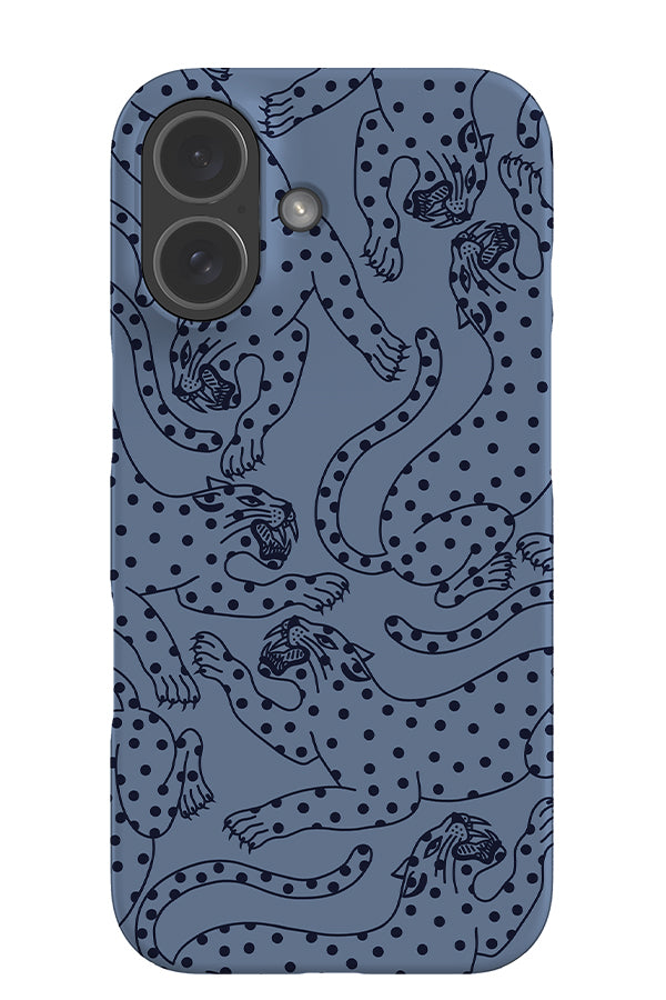 Spotty Leopard Scatter Snap Phone Case (Blue) | Harper & Blake