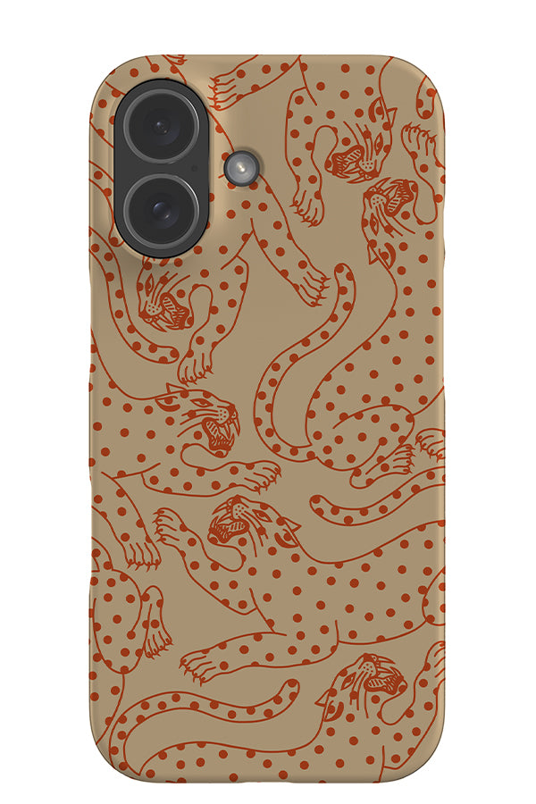 Spotty Leopard Scatter Snap Phone Case (Burnt Orange) | Harper & Blake
