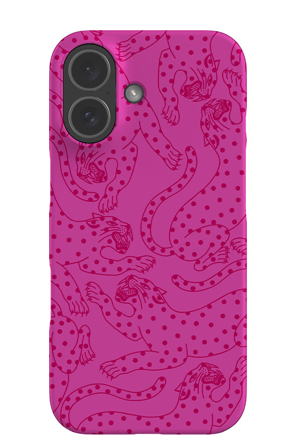 Spotty Leopard Scatter Snap Phone Case (Pink) | Harper & Blake