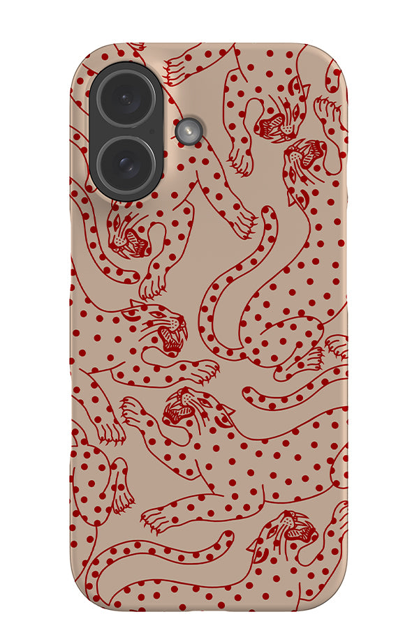 Spotty Leopard Scatter Snap Phone Case (Red) | Harper & Blake