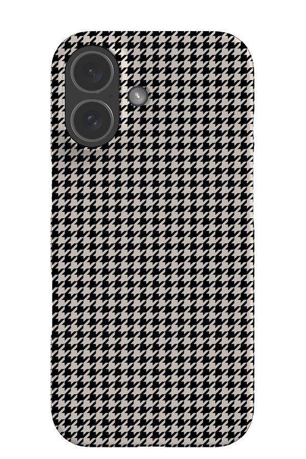 Still Houndstooth Snap Phone Case | Harper & Blake (Black & White)