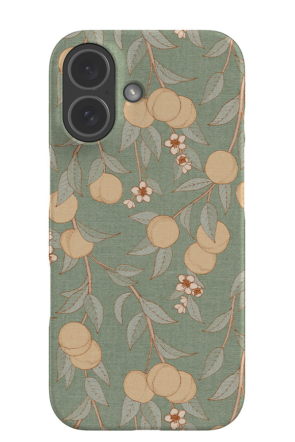 Vintage Peaches By Cecilia Mok Snap Phone Case (Green) | Harper & Blake