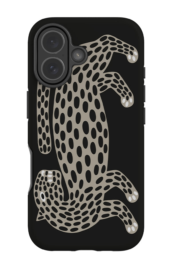 Abstract Leopard Tough Phone Case (Black & White) | Harper & Blake