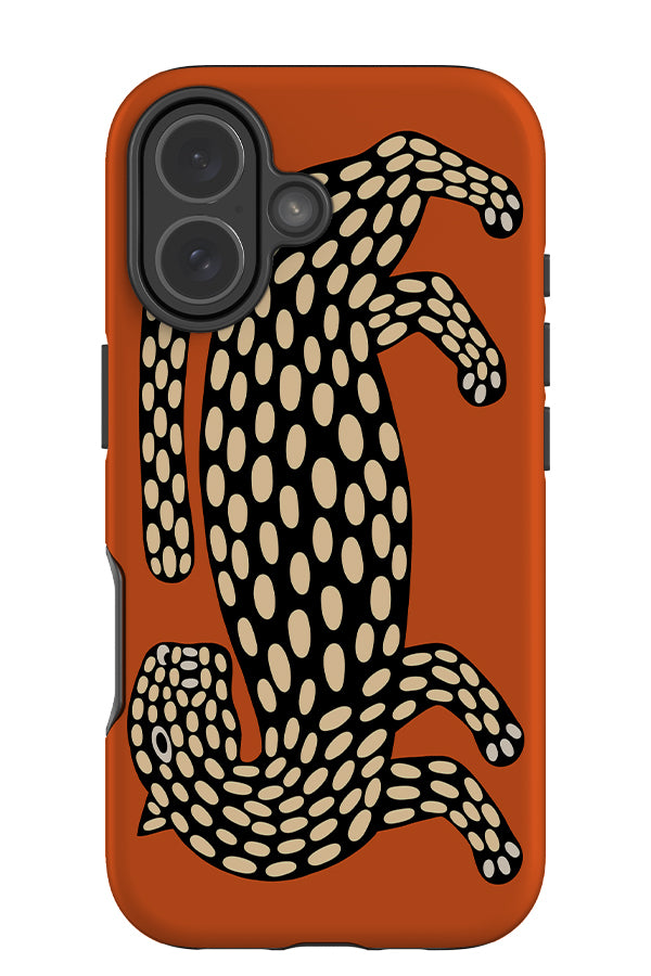 Abstract Leopard Tough Phone Case (Burnt Orange) | Harper & Blake