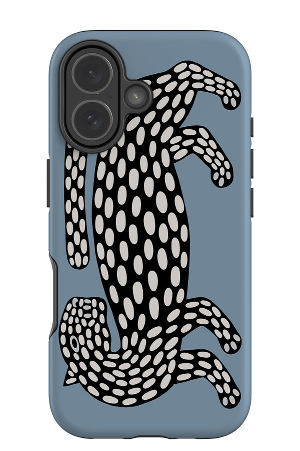 Abstract Leopard Tough Phone Case (Dusty Blue) | Harper & Blake